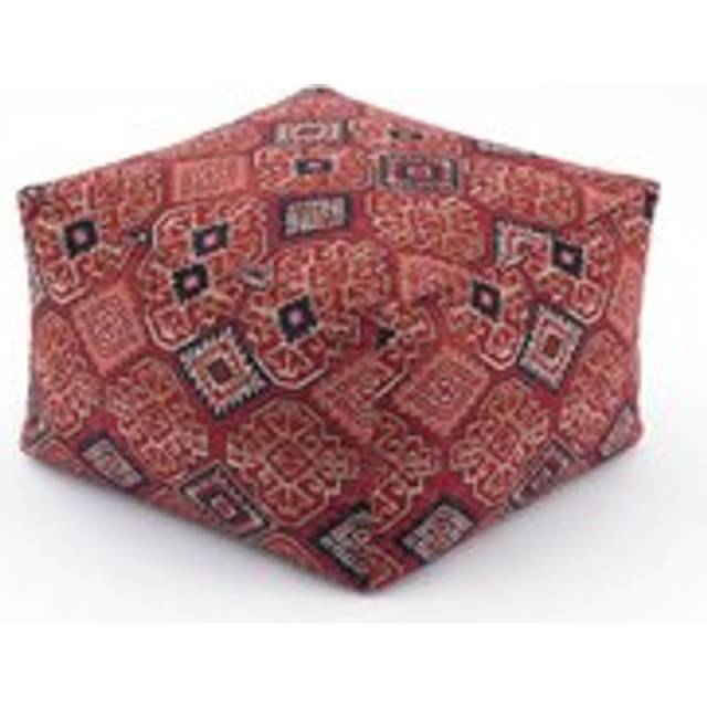 Hester Kilim Cube Pouffe - Pink