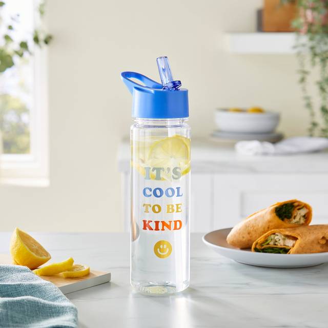 It's Cool to Be Kind Water Bottle - Clear