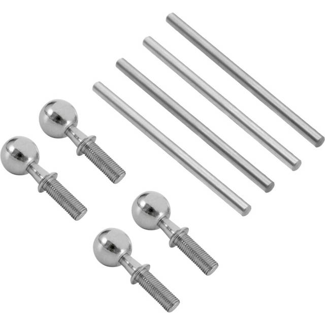 8Pcs Pivot Ball and Hinge Pin 4X67.5mm ARAC5032 for ARRMA 6S 1/7 Limitless Infraction 1/8 RC Car Parts,Silver