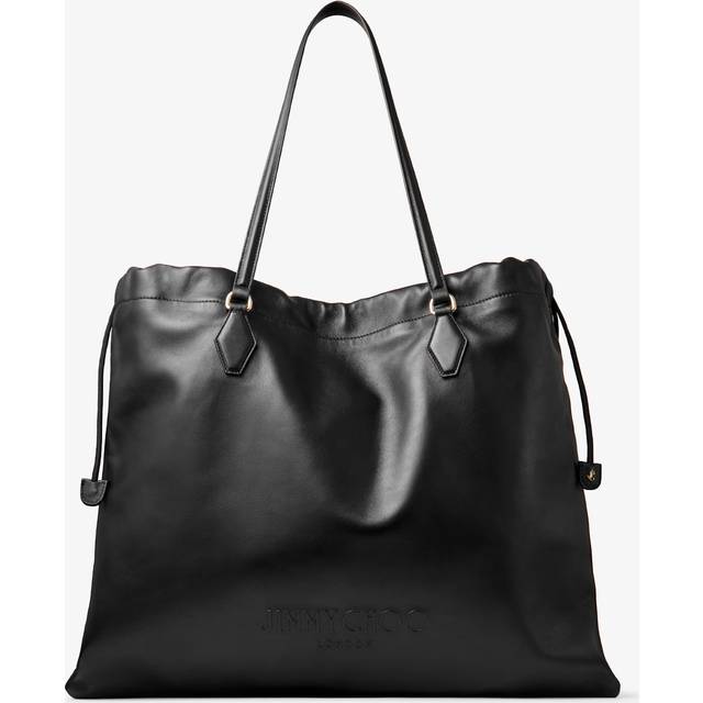 Leather Drawstring Tote Bag