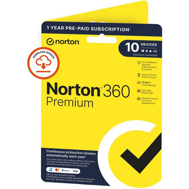 Norton 360 10 Devices 12 Month Digital Download