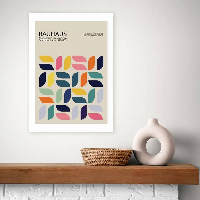 East End Prints Bauhaus Petals Art Print - A2