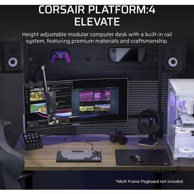 Corsair Platform:4 Elevate Desk (Wood) Adjustable-Height