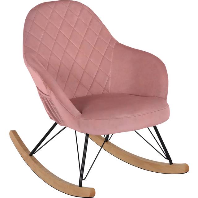 Little Seeds Monarch Hill Dahlia Upholstered Nursery Rocker