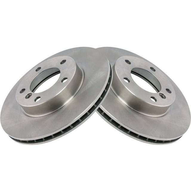 TRQ Front Brake Rotors Set Vented Compatible with 1992-1998 BMW 318i 1993-1997 318is 2000 323Ci 1998-2000 323i 1998-1999 323is 1992-1995 325i 325is 19