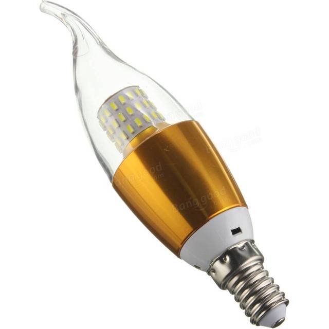 (Warm White, E14) E27 E12 E14 470LM 7W SMD 3014 LED Golden Warm White White Candle Light Lamp Non-Dimmable AC 85-265V