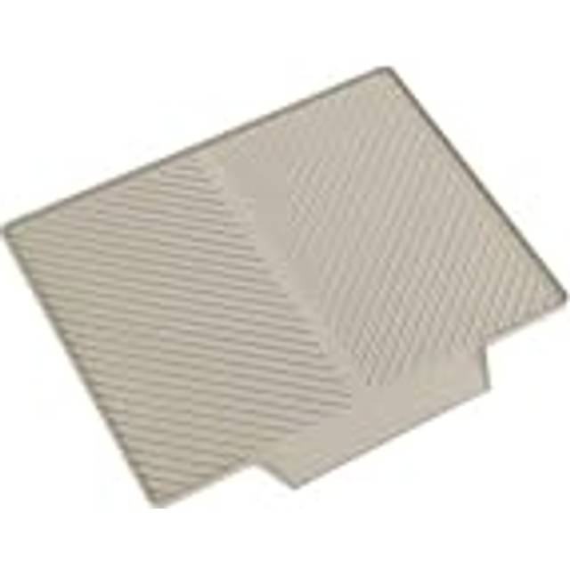 Skölj mod. Nelia Diskmatta diskmaskinssäkert kökshjälpmedel, diskställ med spårstruktur av plast 34 x 3 x 40 cm beige