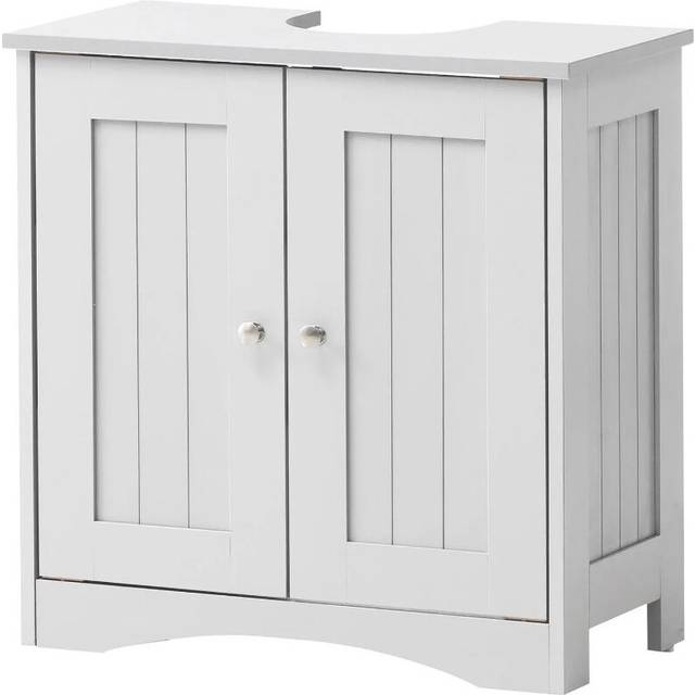 White Bathroom Under Sink Cabinet Basin Storage Cupboard Vanity Unit Furniture