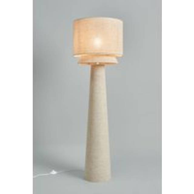 Bhs Linen Floor Lamp - Cream