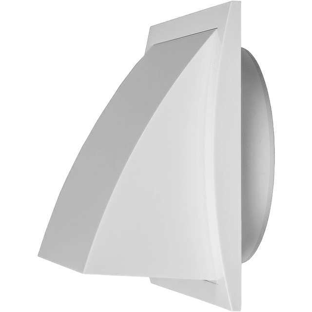 Ø 150mm / 6'' cowled duct cover with gravity flap - ventilation grille with