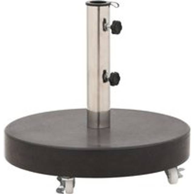 Parasol Base Granite 30 kg Round Black - One Size