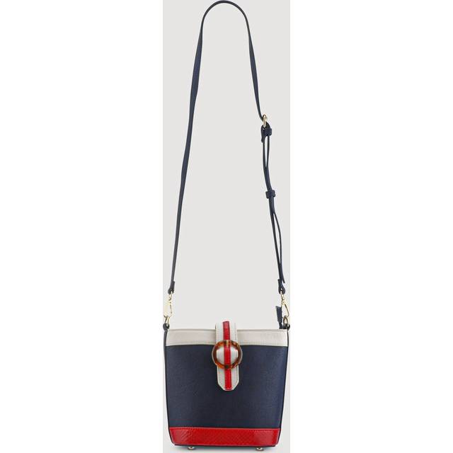 Buckle-Fasten Cross-Body Bag - RIM41000 / 326 886 - White-Navy-Red - ONE
