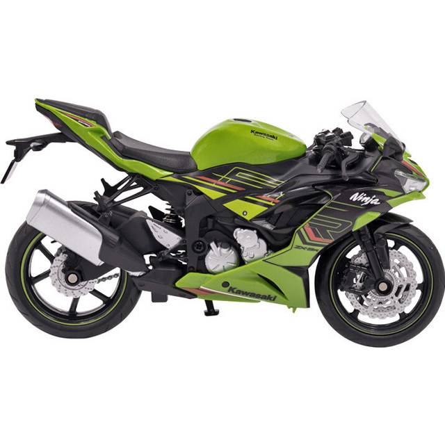 (Green) RMZ CiTY Kawasaki Ninja ZX-6R Toy Motorcycle Diecast Metal Racing Model Super Sport Collection Gift For Boy Children