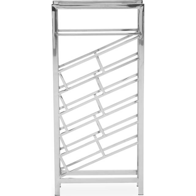 Barolo Floor Wine Bottle Rack Silver (99cm H X 45cm W X 15cm D)