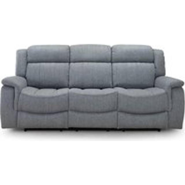 Linden Grey Fabric L Shaped Electric Reclining Corner Sofa 5 Seater - One Size