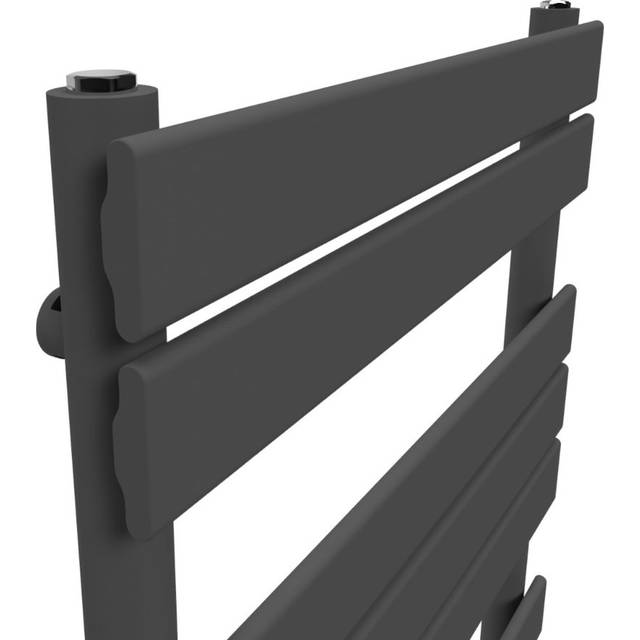 White Flat Designer Towel Radiator 1200mm (H) x 600mm (W) - Grey (47cm H x 19cm W x 4cm D)