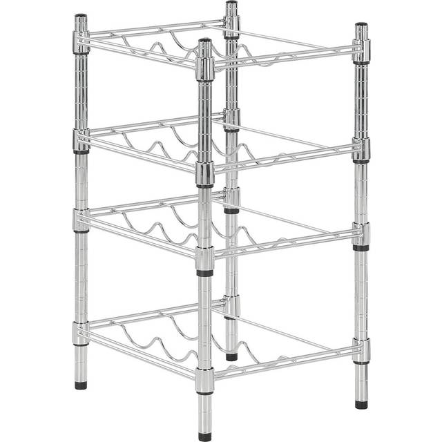 12 Bottle Wine Rack (59cm H X 35cm W X 31cm D)