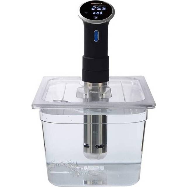 SousVideTools 11.6L Water Bath Polycarbonate Container and Custom Cut Lid for use with Anova Sous Vide Circulators