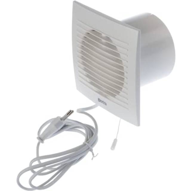Diameter 100 mm Wall Fan Exhaust Cable Switch Fan Kitchen Toilet Bathroom Plastic White