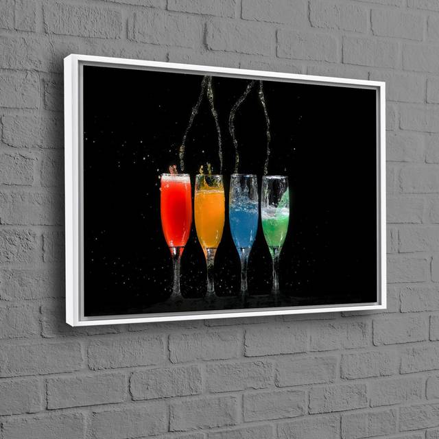 Print on Canvas - Gold Floater Framed (70 cm H x 100 cm W)