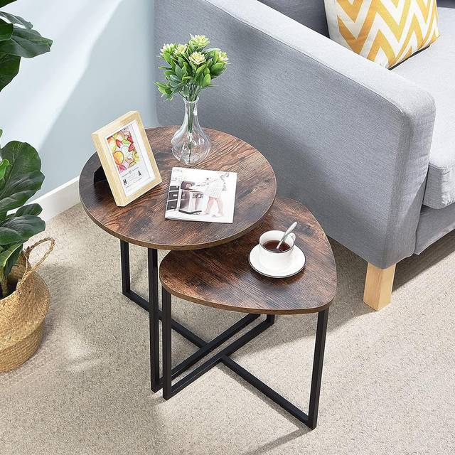 Coffee Table - Brown Wood (48cm H X 45cm W X 37cm D)