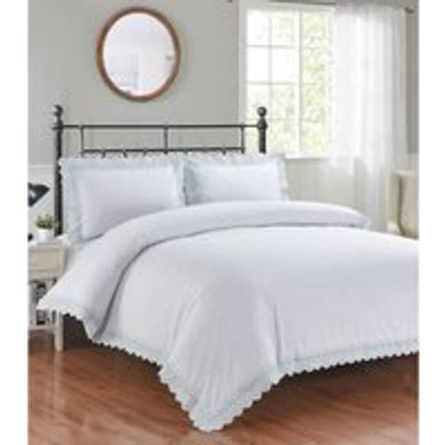 Elise Polycotton Fabric Duvet Cover Set Bedding with Pillowcase Single Size, none