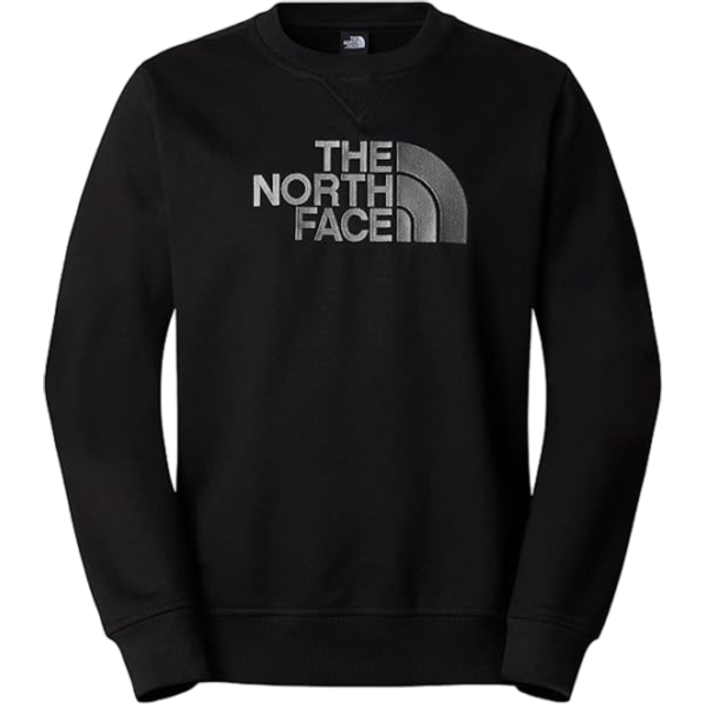 Drew Peak Logo Sweatshirt in Cotton Mix with Crew Neck - Black