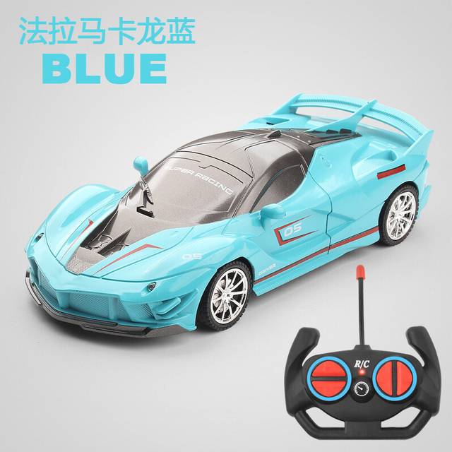 (Q) Rc Car Fast with Led Light 2.4g Radio Remote Control Sports Cars Stunt High-Speed Drift Racing Electric
