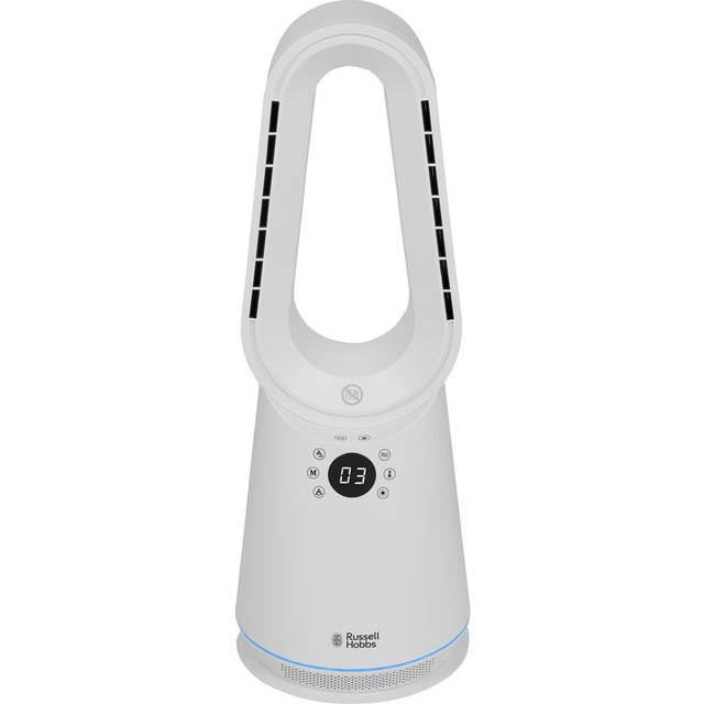 Russell Hobbs Rhcbldl3in1 Bladeless Fan And Heater - White (59cm H X 21cm W X 21cm D)