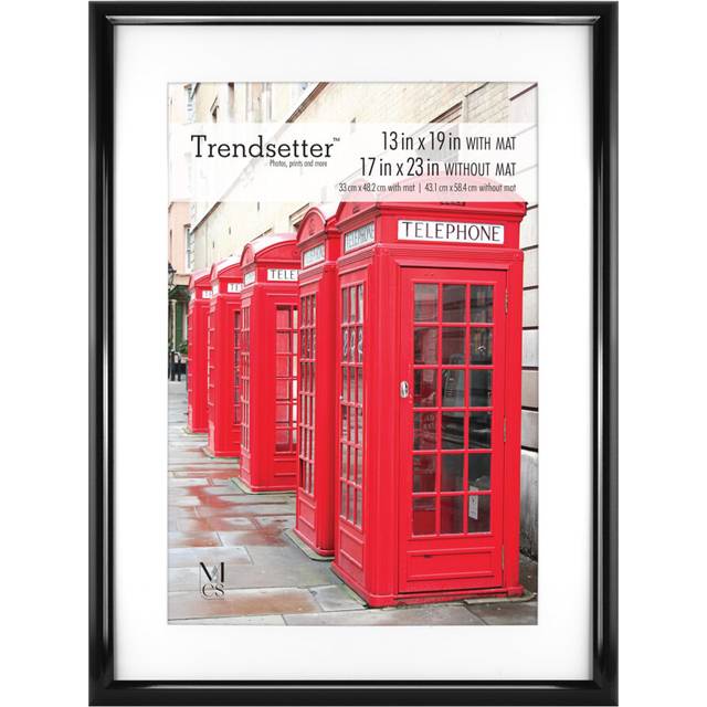 MCS Trendsetter 17x23 Poster Frame  Display Pictures 13x19 With Mat or 17x23 Without Mat  Vertical & Horizontal Wall Hanging Large Picture Frame for P