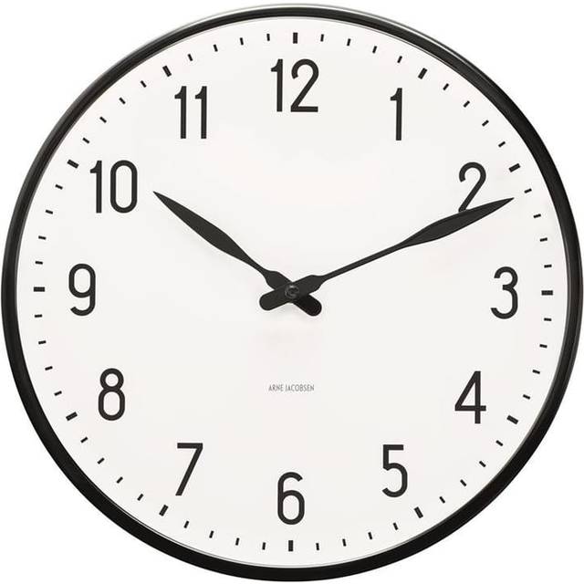 Station Wall Clock Black / White, 290 mm