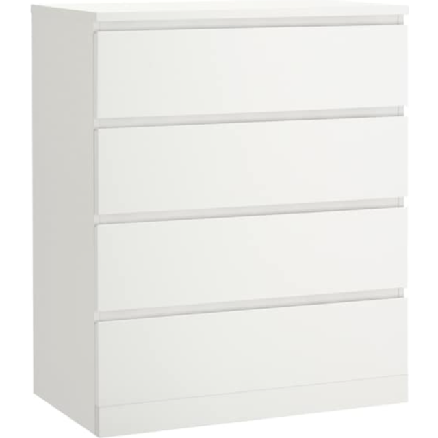 MALM Chest of 4 drawers, white, 80x100 cm