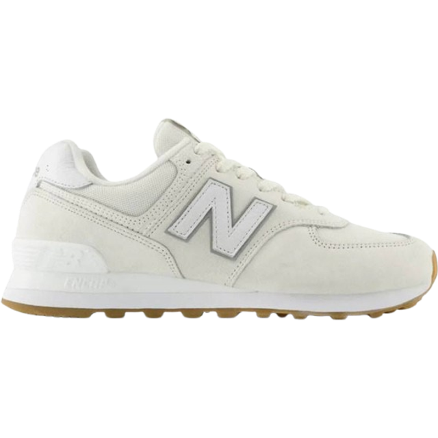 New Balance – 574 – Vita sneakers med gummisula-Vit/a