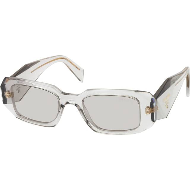 Prada Kvinna PR 17WS 12R30B Solglasögon Acetat Grå Grå Fyrkantig Normal