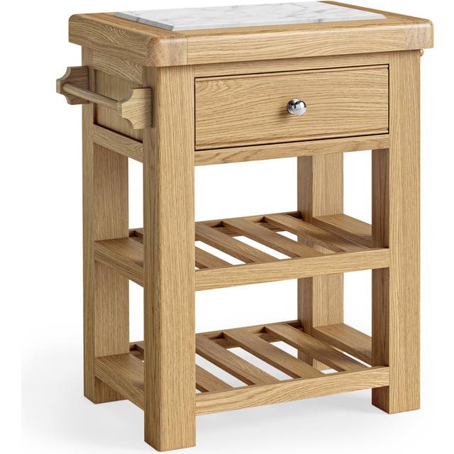 Murphys Marble Top Kitchen Island - Brown (85cm H X 65cm W X 50cm D)