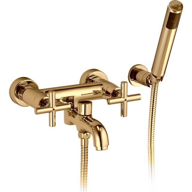 Apollo Bath Shower Mixer - Gold (19cm)