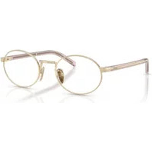 Prada PR B55V ZVN1O1, including lenses, OVAL Glasses, FEMALE - Gold