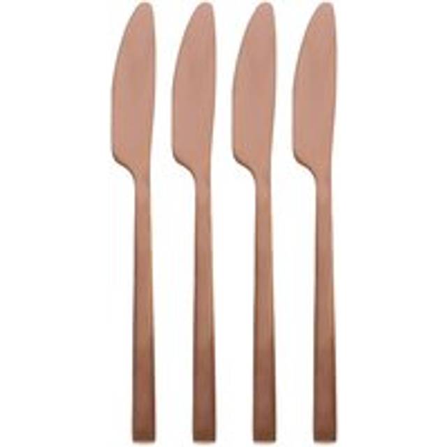 Stainless Steel Dinner Knives - 21cm - Pack of Four - Copper