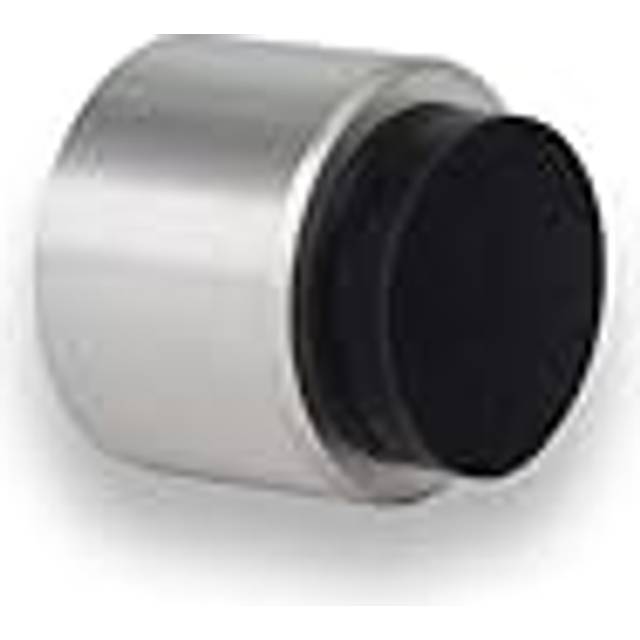 EVI Herrajes 04019828TPMAM Evi Fittings I-198/28ÂâÂStop Adhesive pared-Manilla, Matte Finish (Stainless Steel) Black Rubber