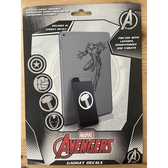 Marvel avengers gadget decals – assorted superhero stickers personalise laptops