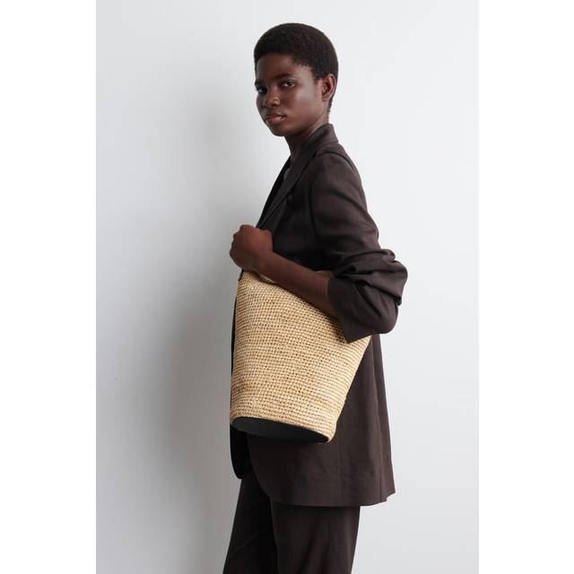 Bucket Bag - Straw - Beige - One Size