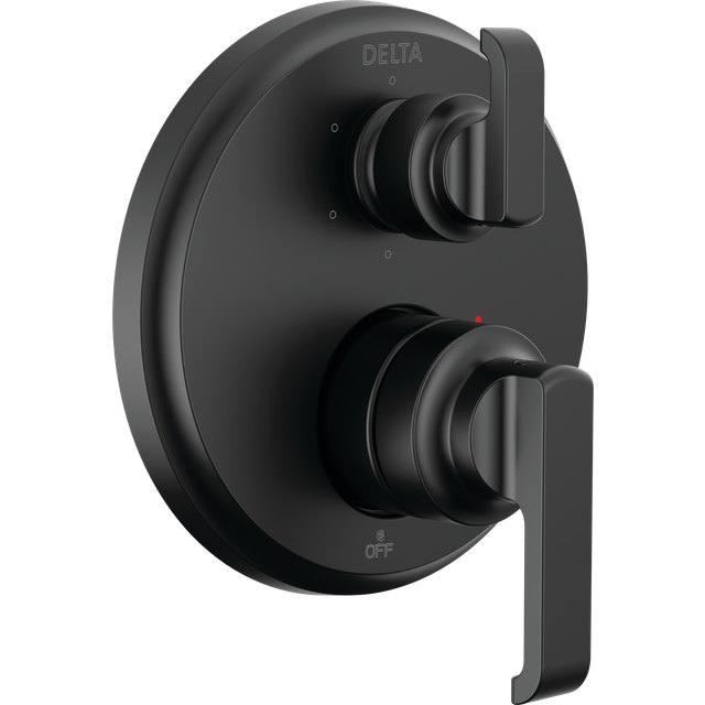 Delta Faucet Tetra 14 Series Matte Black 6-Setting Integrated Diverter Valve Trim Kit  Black Diverter Valve Trim Kit  Shower Trim Kit  Matte Black T24