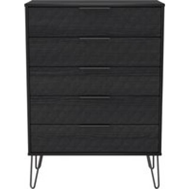 Harlequin 5 Drawer Chest in Black Ash - Ready Assembled - Lewis's Home | TJ Hughes