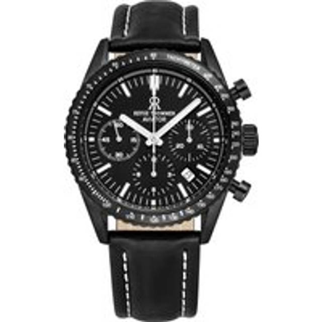 Aviator Automatic Leather, 42mm Black Pvd Steel Case - One Size