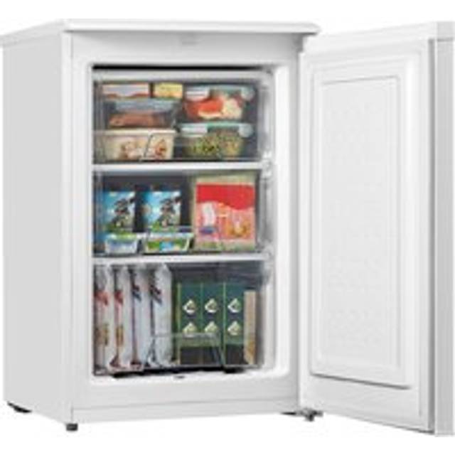 Living And Home 88L Freestanding Under Counter Freezer (-18℃) 55Cm With Reversible Door, 3 Drawers, Adjustable Thermostat In White - One Size