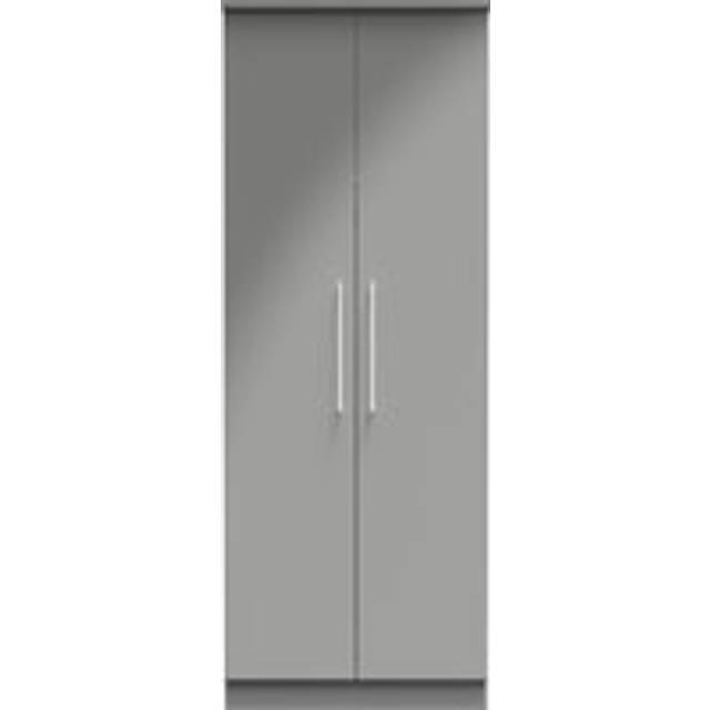 Paris Tall Wardrobe Grey 1 Shelf 74cm
