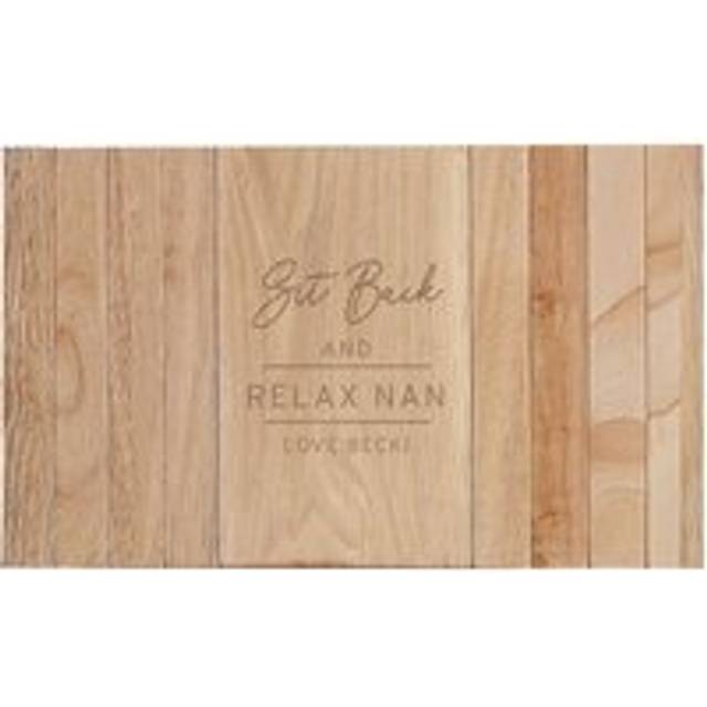 Personalised Classic Wooden Sofa Tray - Light Brown - One Size