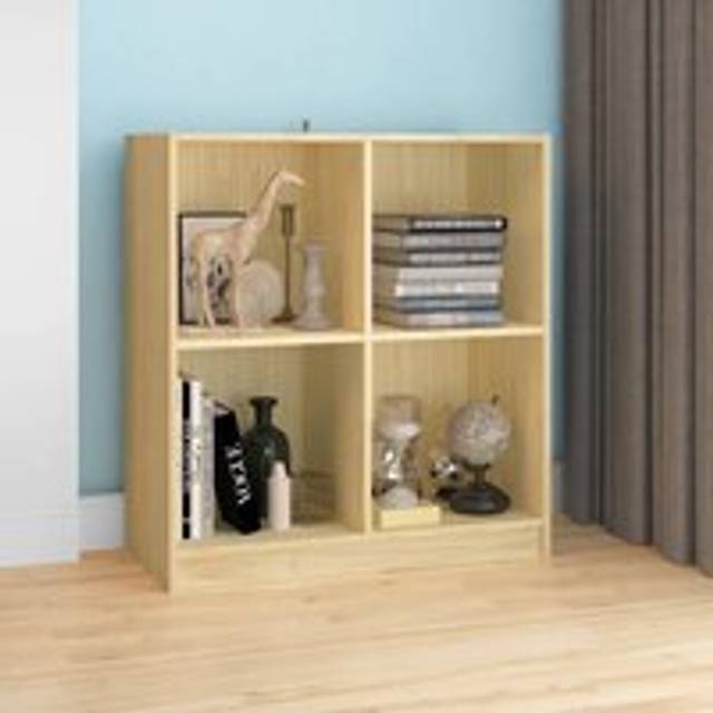 Sideboard 70x33x76 cm Solid Pinewood - Brown - One Size