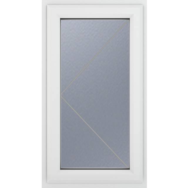Crystal uPVC Double Glazed Window Right Hand Side Hung White Obscure Glass 610x965mm - Crystal-Direct - 96.5 x 61 x 7cm