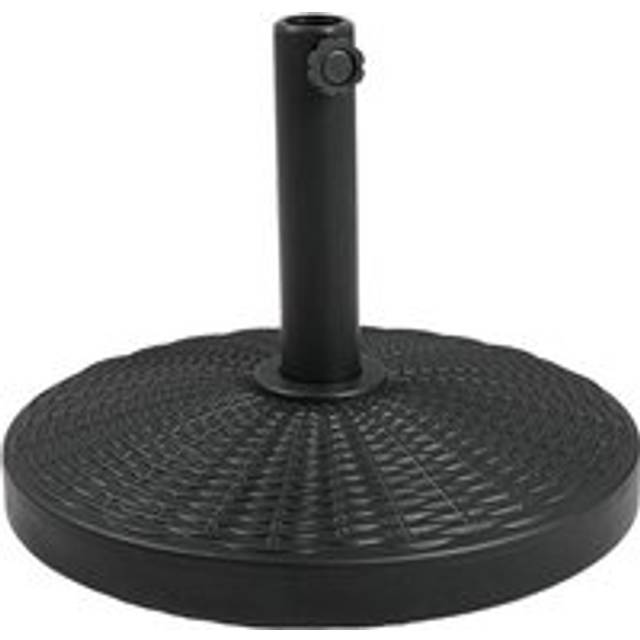 20kg Heavy Duty Round Umbrella Base - Black - One Size